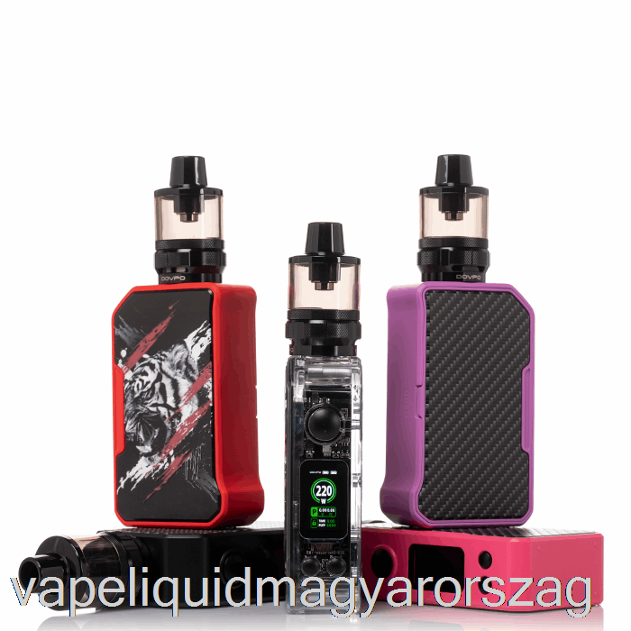 Dovpo Mvp 220w Starter Kit Szénszálas átlátszó Vape Folyadék